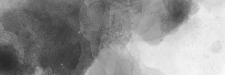 Grey watercolor grungy textured on white paper with splatter background illustration. White painted cement wall texture.  Old grunge textures with scratches and cracks. Graphite sandstone wall grunge.