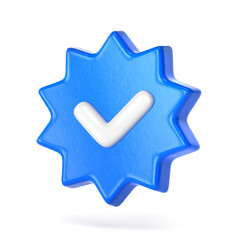 Profile verification check mark icon