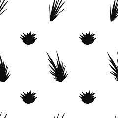Vector flat hand drawn seamless pattern