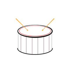 Drumstick vector. Drumstick on white background.