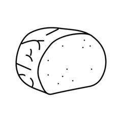 ham beef line icon vector illustration