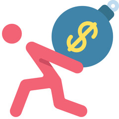 Holding Up Debt Icon