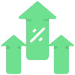 Increased Interest Rate Icon