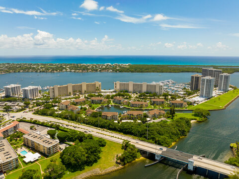 Residential condominiums in Palm Beach Florida an upscale area in South Florida