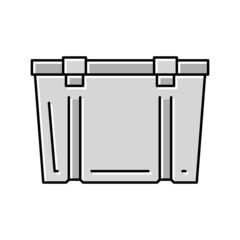 box plastic color icon vector illustration