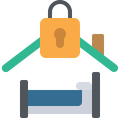 Bedroom Lockdown Icon