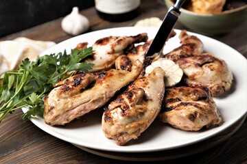 grilled chicken meat