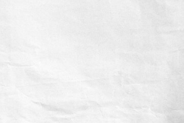 White rumpled paper background texture