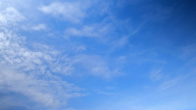 4K UHD : Sky Time lapse, Beautiful background, Sky Timelapse of horizon. Summer sky
