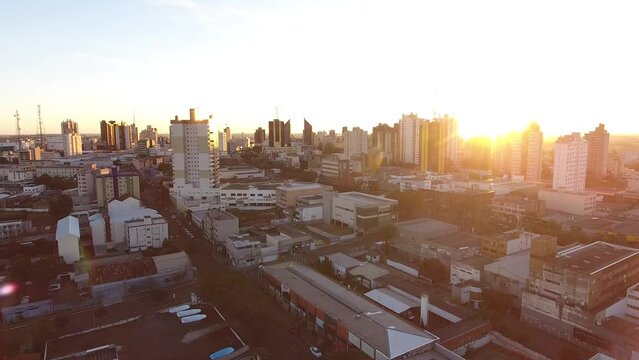 Por do sol em Cascavel Paran&aacute;