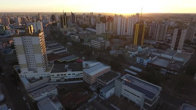 Por do sol em Cascavel Paran&aacute;