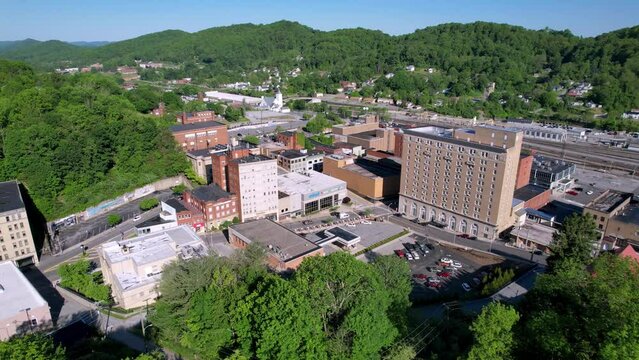 aerial orbit bluefield west virginia skyline