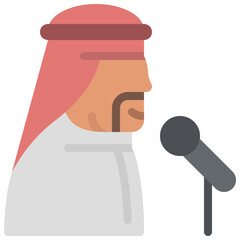 Religeous Leader Speaking Icon