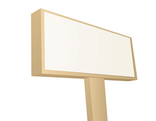 Street billboard blank. vector illustration