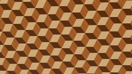 Texture background geometric pattern wood decor 3d render