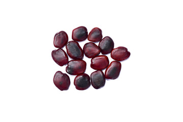 Dried tamarind seed isolated on white background