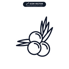 juniper icon symbol template for graphic and web design collection logo vector illustration