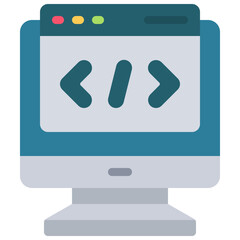 Computer Web Code Icon