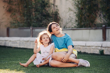 Fototapeta premium Children of Ukraine