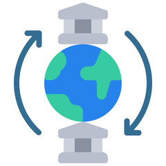 Global Bank Transfer Icon
