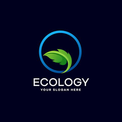 Letter O With Leaf Logo