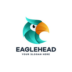 Eagle Head Gradient Logo