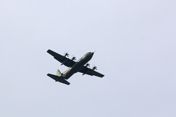Vintage military Hercules aircraft	
