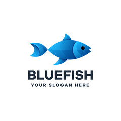 Fish Illustration Gradient Logo