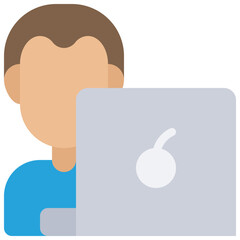 Laptop User Icon