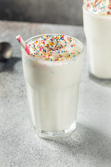 Cold Sweet Vanilla Milk Shake