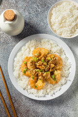 Homemade Fried Honey Walnut Shrimp