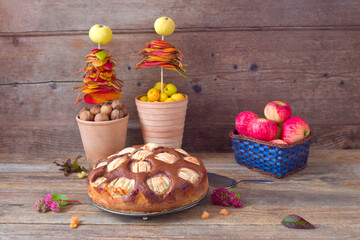 Apfel- Schoko- Kuchen