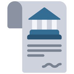 Bank Loan Contract Icon