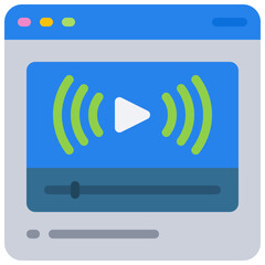 Live Streaming Website Icon
