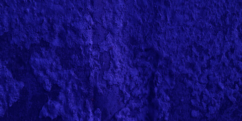 Blue colored abstract wall background with scary scratched vintage distressed texture, Blue decorative plaster texture with scratches, Rusty creative and decorative blue background for wallpaper.