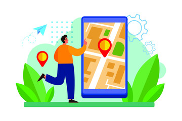 Empty State Illustration concept. Flat illustration isolated on white background.