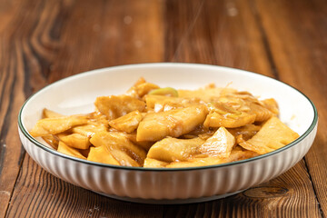 Braised winter bamboo shoots with local specialties