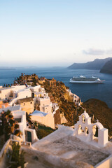Oia in Santorini is a town famous for the amazing sunset.