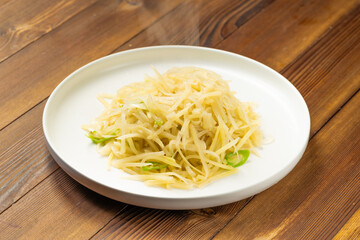 Special home-cooked vegetables with vinegar and shredded potatoes