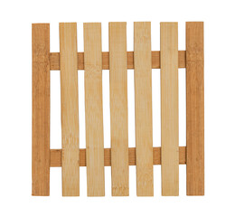 Square food stand made of wood