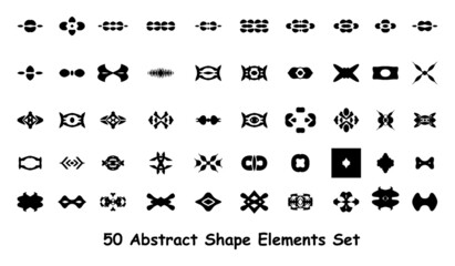 Hand Drawn Abstract Shape Element Set