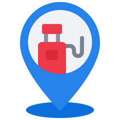 Gas Station Pin Icon