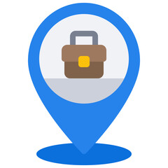 Obraz premium Work Pin Icon