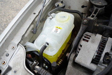 Brand new coolant overflow reservoir clear tank for engine cooling system.