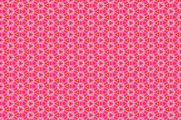 Colorfull abstract pattern that looks like flowers, created from a macro photography of fluids bubbles.