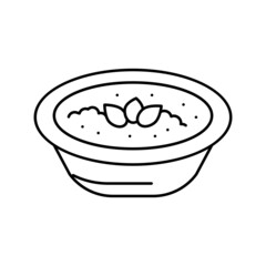 cook with tomato ingredient line icon vector illustration