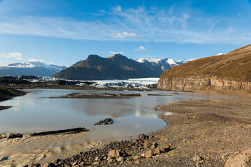 Fototapeta na wymiar Svínafellsjökull glacier lake, Iceland