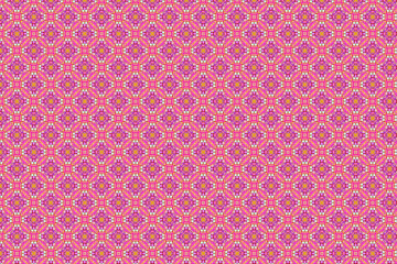 Colorfull abstract pattern that looks like flowers, created from a macro photography of fluids bubbles.