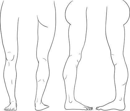 How to draw legs for beginners - YouTube