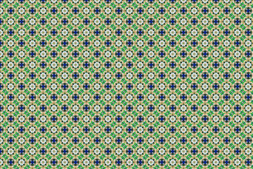 Colorfull abstract pattern that looks like flowers, created from a macro photography of fluids bubbles.